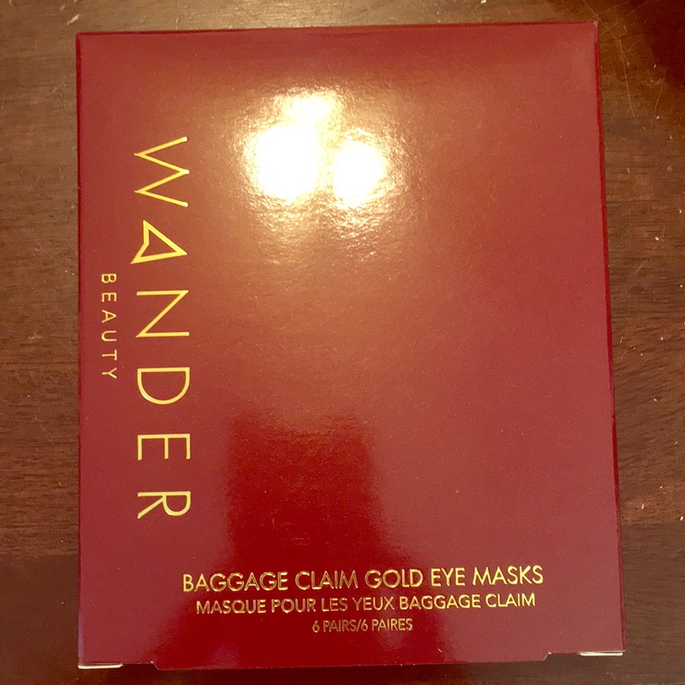 Baggage Claim Gold Eye Masks